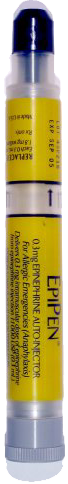 EpiPen epinephrine dispensing device 